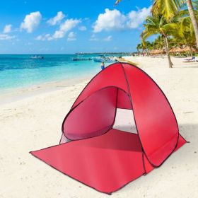 Pop Up Beach Tent Sun Shade Shelter Anti-UV Automatic Waterproof Tent Canopy for 2/3 Man w/ Net Window Storage Bag for Outdoor Beach Camping Fish