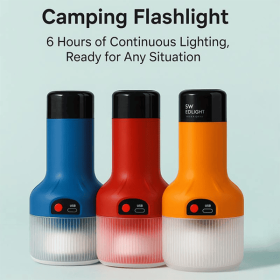 Rechargeable Battery Operated Light Bulbs, 2 Light Modes, Portable Hanging LED Tent Light Bulbs for Camping Hiking Emergency